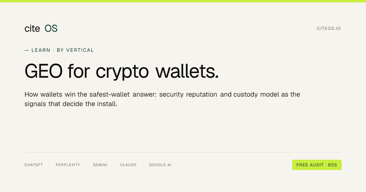 GEO for crypto wallets