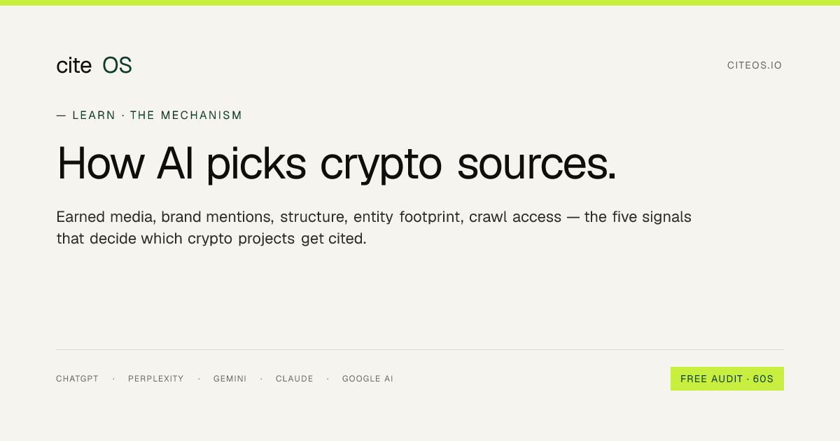 How AI picks crypto sources